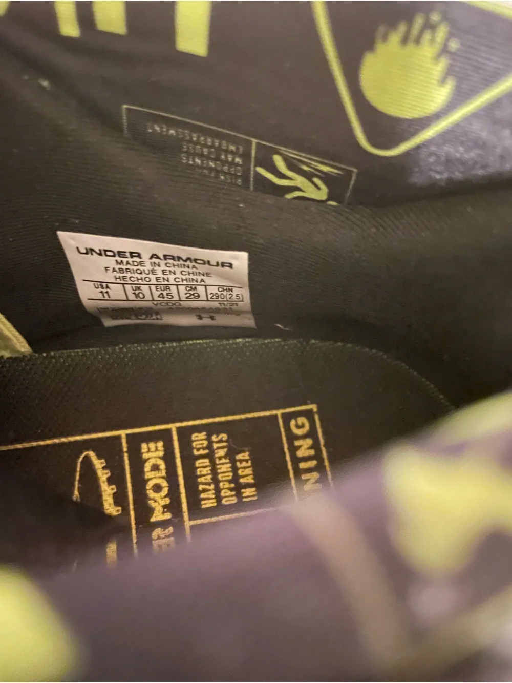 Men's Black, Silver and Neon Green Football Cleats